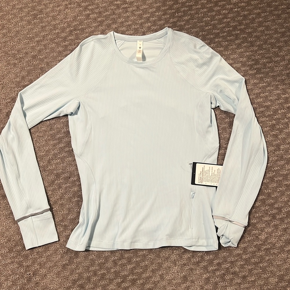 Light blue lululemon long sleeve